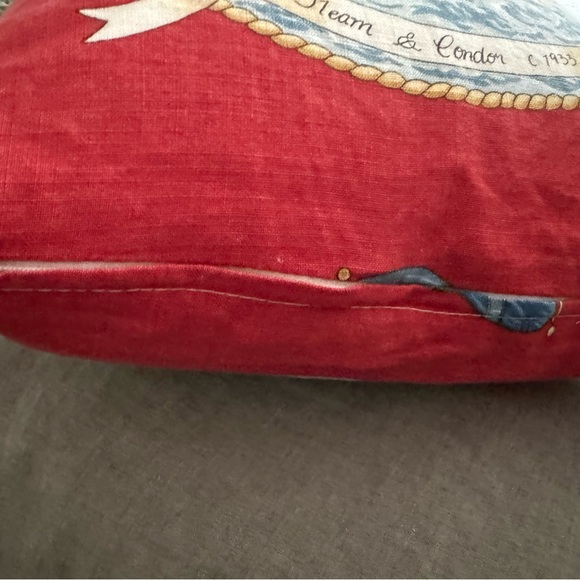 Lee Jofa Hyport Regatta red throw pillows - Picture 3 of 4